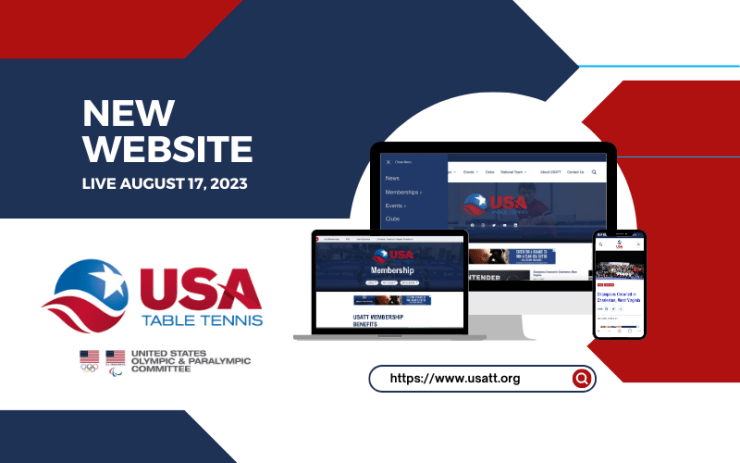 The new website Launch for USATT.